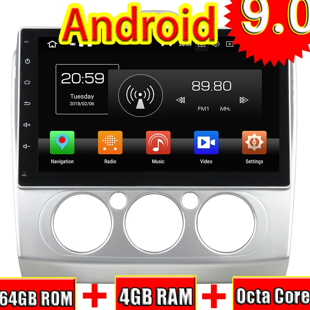Topnavi четырехъядерный Android 8,1 автомобильный Радио dvd-плеер для Ford FOCUS 2011-2007 ручной стерео 2DIN gps навигация в тире Wifi
