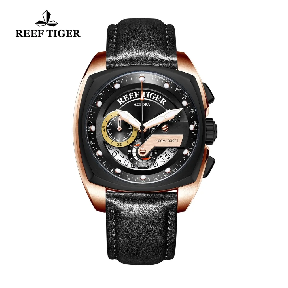

Reef Tiger/RT New Fashion Sport Watch Men Military Watch Waterproof Chronograph Quartz Watches relogio masculino 2019 RGA3363