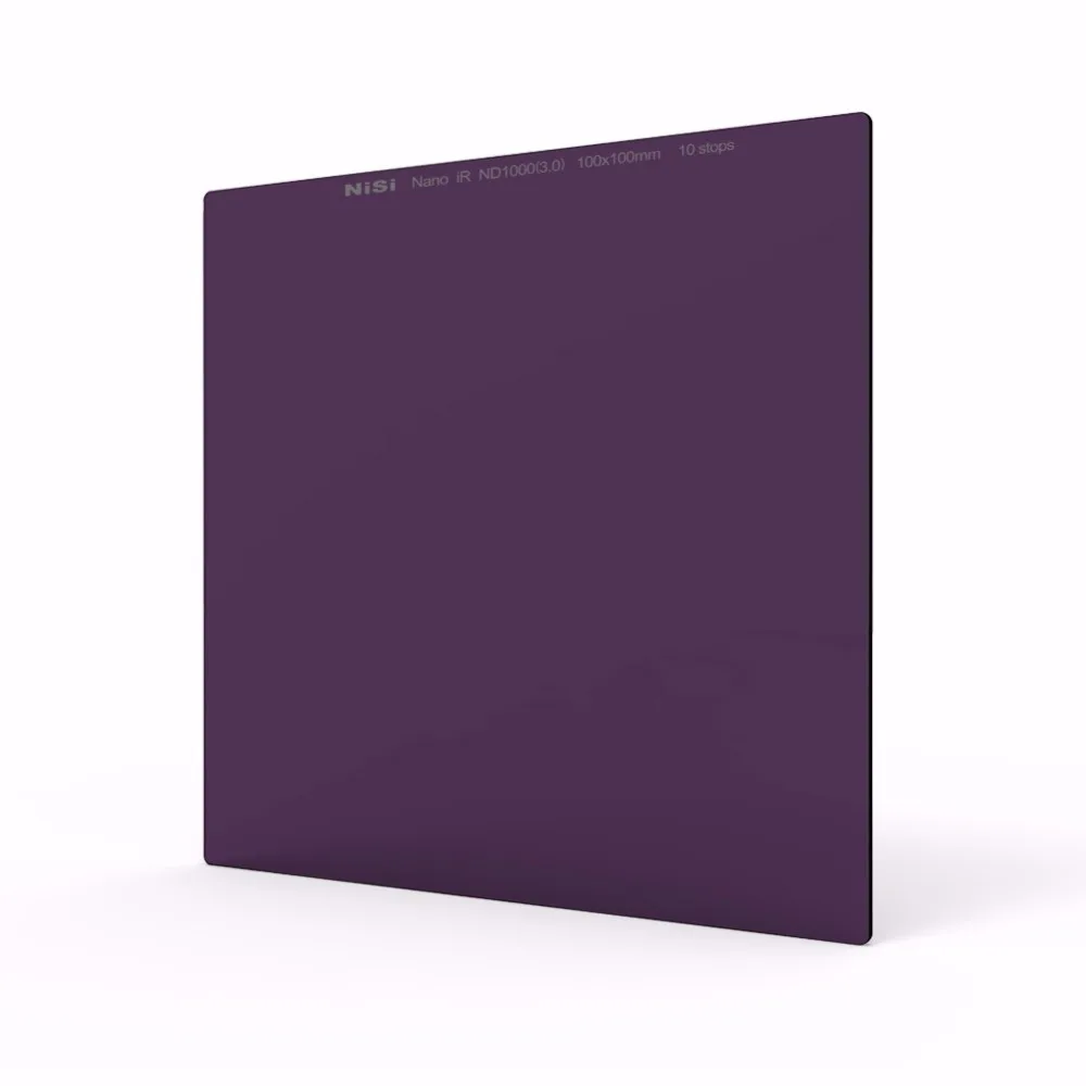 

100X100mm Square Neutral Density Filter,IR ND1000(3.0),ND 10 Stops,Optical Glass 52mm,55mm,58mm,62mm,67mm,72mm,77mm,82mm lens