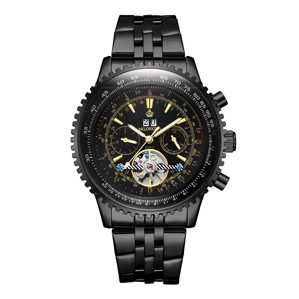 ORKINA أعلى العلامة التجارية الفاخرة الرجال الساعات الطلب الكبير التلقائي الذاتي الرياح ساعات آلية الرجال Relogios Masculino توربيون ووتش ORKINA أعلى العلامة التجارية الفاخرة الرجال الساعات الطلب الكبير التلقائي الذاتي الرياح ساعات آلية الرجال Relogios Masculino توربيون ووتش