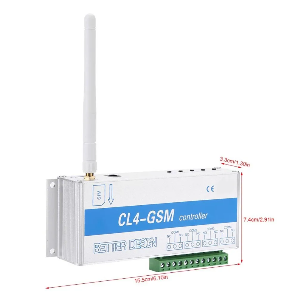 GL4-GSM 100~ 240 В беспроводной пульт дистанционного управления GSM SMS умный контроль вызова домашняя система безопасности переключатель управления Лер США штекер