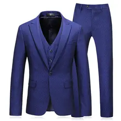 2019 мужские свадебные костюмы Slim Fit Mariage Формальные дизайнеры Для мужчин одежда S-5XL мужские костюмы с брюками и жилеты SD35