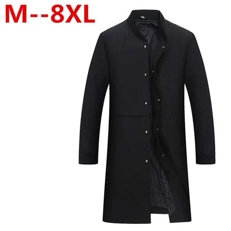 Большие размеры 10XL 8XL 6xl 5xl 4x Демисезонный Полиэстер Slim Fit Тонкий Стенд кнопку