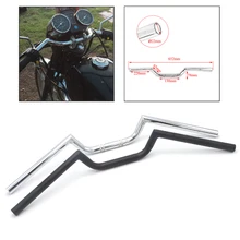 Универсальный руль для мотоцикла хром 7/" 22 мм Chopper Кафе Racer руль с высокой посадкой Drag Bar Cruiser Bobber Tracker