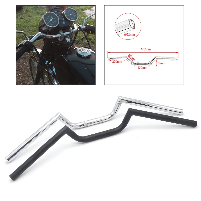 Universal 7//8/" 22mm Tracker Handlebar Drag Bar Motorcycle Bike Cruiser Scooter