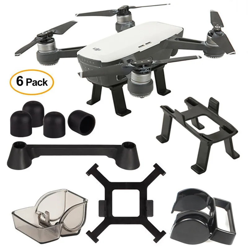 

Landing Gear, Lens Hood, Gimbal Camera Cover, Remote Controller Transmitter Joystick Protector for DJI SPARK Accessories