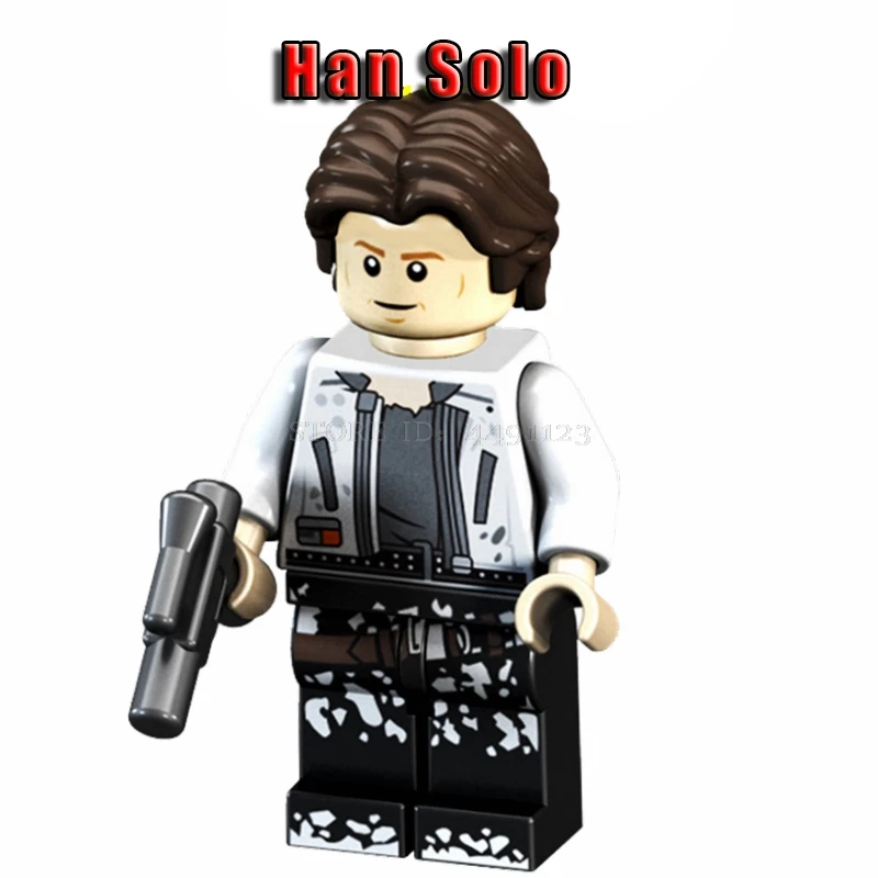 Игрушки блоки Звездные войны Han Solo Leia Princess Organa Rise Of Skywalk солдат-клон Chewie Звездные войны блок Звездные войны фильм фигурки - Цвет: Han Solo