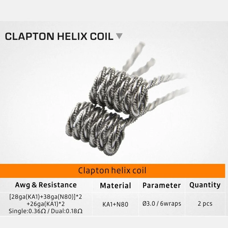 Original Geekvape 6 in 1 Coil Pack Alien Alpha Braid Fused Clapton Clapton Helix Clapception Coil Tidal Coil For RTA RDA DIY 01 (3)