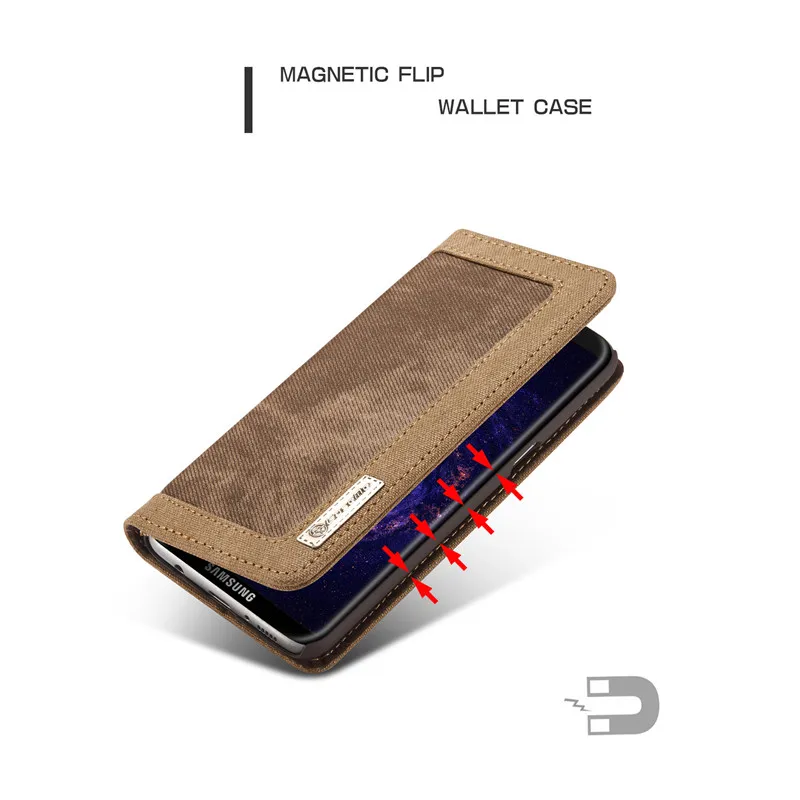 CaseMe кожаный чехол-кошелек для Samsung Note 8 роскошный ковбойский флип-держатель для карт Модный чехол для SAMSUNG Галакси Note 8 чехол для телефона