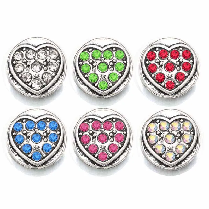 

Wholesale Crystal Flower 037 Rhinestones Metal Snap Buttons Fit 12mm Snap button bracelets Earrings necklace For women