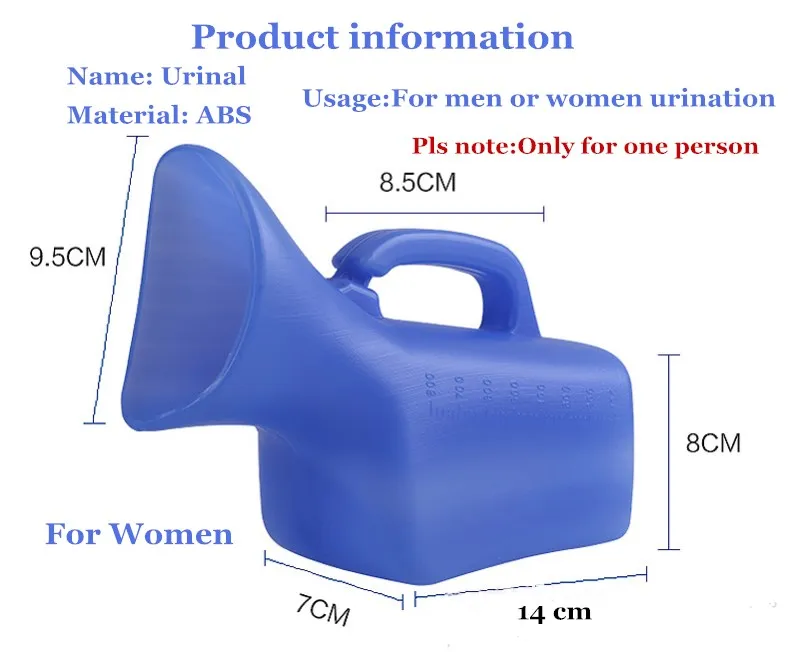 2 шт 800 мл 1000 ml мужской женский мочесборник трубки самостоятельного использования писсуар АБС высококачественный для Для мужчин Для Женщин