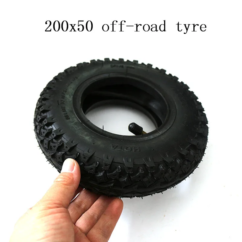 

Electric vehicle accessories 8 inch 200 X50 rubber tire internal and external tire, electric vehicle cross country tire wheel sk