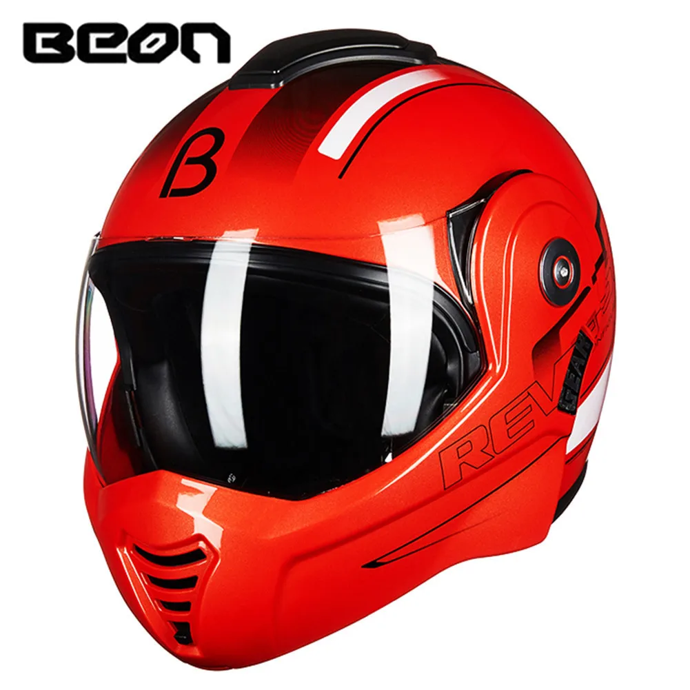 

BEON Flip up Motorcycle Helmet Modular Open Full Face Helmet Moto Casque Casco Motocicleta Capacete Convertible Helmets