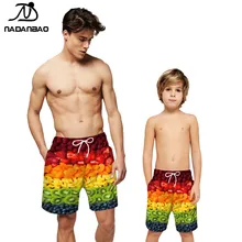 NADANBAO новые летние сетчатые пляжные шорты Плавки мужские пляжные шорты 3D с фруктовым принтом шорты для серфинга для мужчин Путешествия Праздник