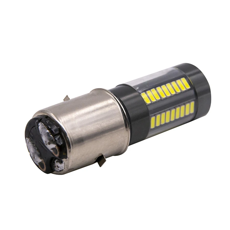 BA20D светодиодный фары лампы 100 Вт 6-боковые White 6000 K 12 V-24 V Hi/короче спереди и длиннее сзади) луч фары DRL Противотуманные лампы автомобильная лампа для мотоцикла