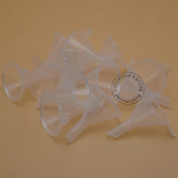 

(100 pieces/lot) perfume funnel mini plastic funnel Perfume Oil Liquid Diffuser Bottle Funnel Vial free shipping