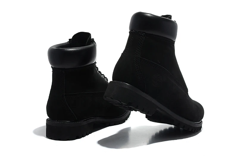 Классические мужские ботинки TIMBERLAND, коллекция 10061 года, полностью черные, премиум-класса, мужские ботинки из натуральной кожи, износостойкие, Нескользящие, походная обувь