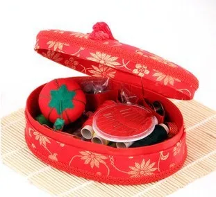 

Portable Mini Sewing Box Sewing Kit Box Set Combination of Household Sewing Group