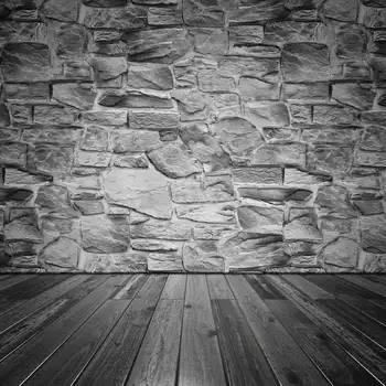 

TR real dark grey brick wall photography backdrops newborn 5ft x7ft dark wood floor photo background for photo studio kids props