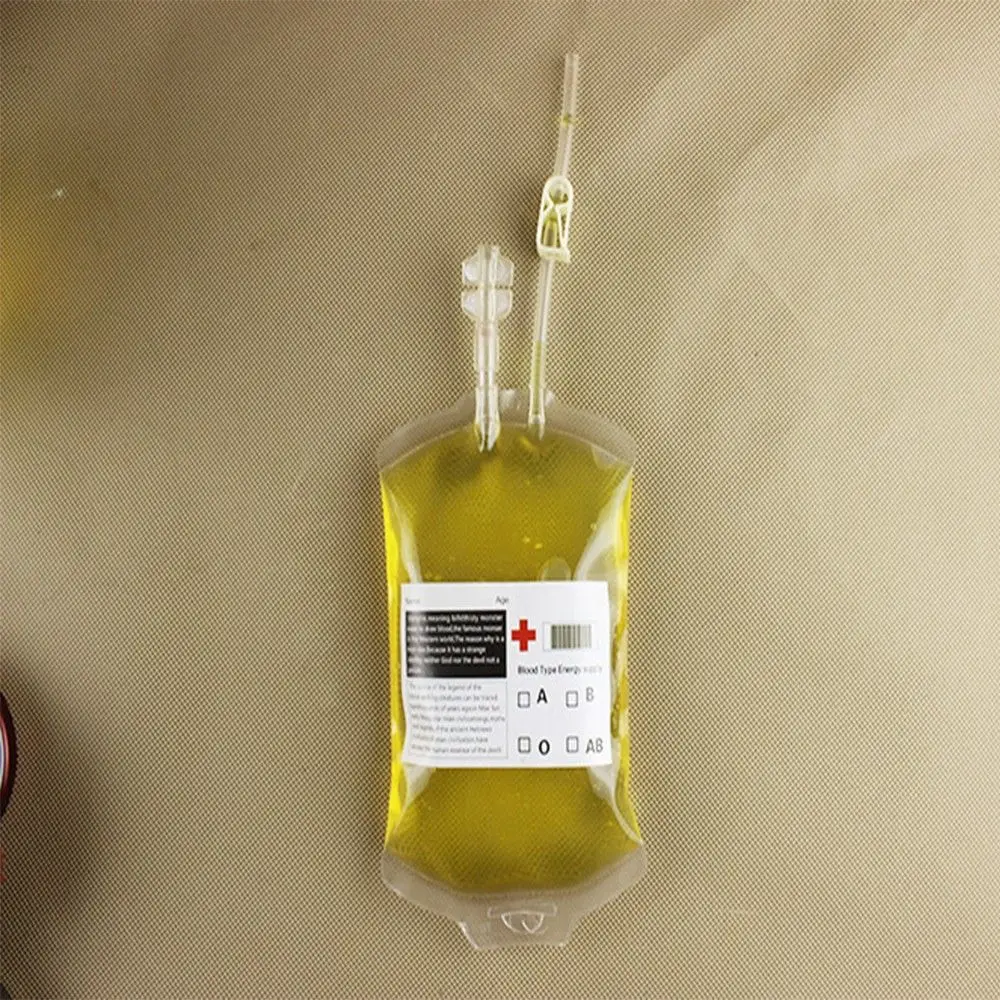 Energy Blood Bag Reusable Drink Bottles Vampire Diaries Props Party Cosplay