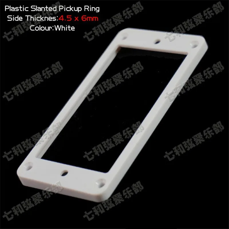 

20Pcs White Plastic Slanted Double Coil Electric Guitar Pickup Ring Humbucker Frame Mounting Ring 4.5mmx6mm guitar accessories