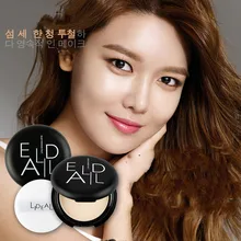 1 шт. косметический макияж круглой формы высоко сияющая пудра торт консилер Стерео Объем компактная пудра 7 цветов на выбор