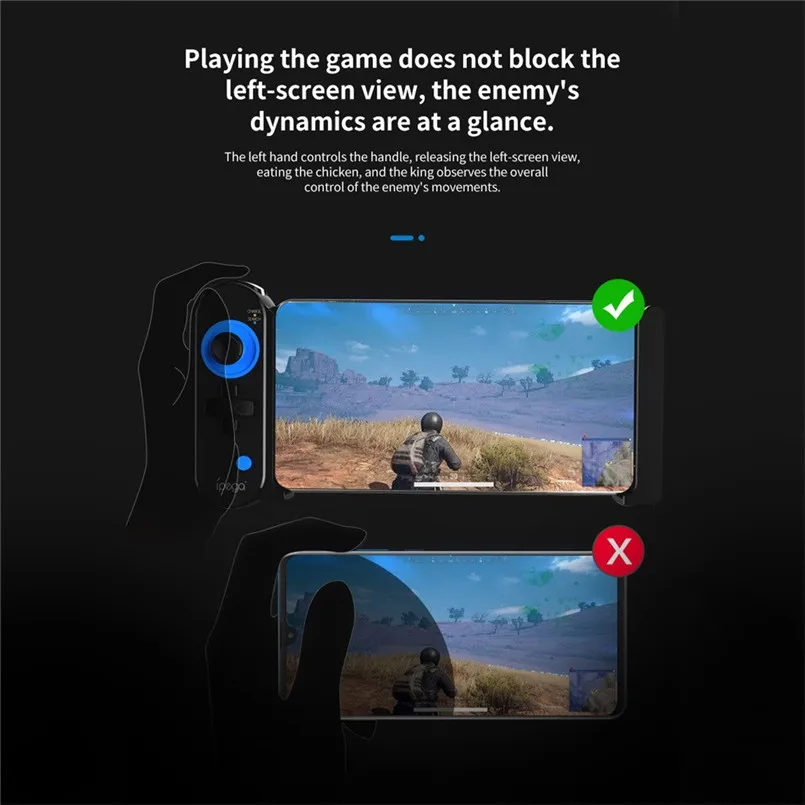 PG-9120 Controller Gamepads For Pugb BT 4.0 Wireless Joystick Tablet PC ForIpad mini ForIphone for Android Smart Phone 40MR2701