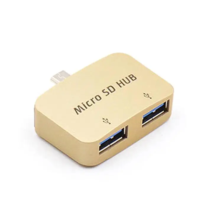 OTG 2 порта USB флэш-драйвер 10~ 35 черный, золотой, серебряный для смартфонов планшетов