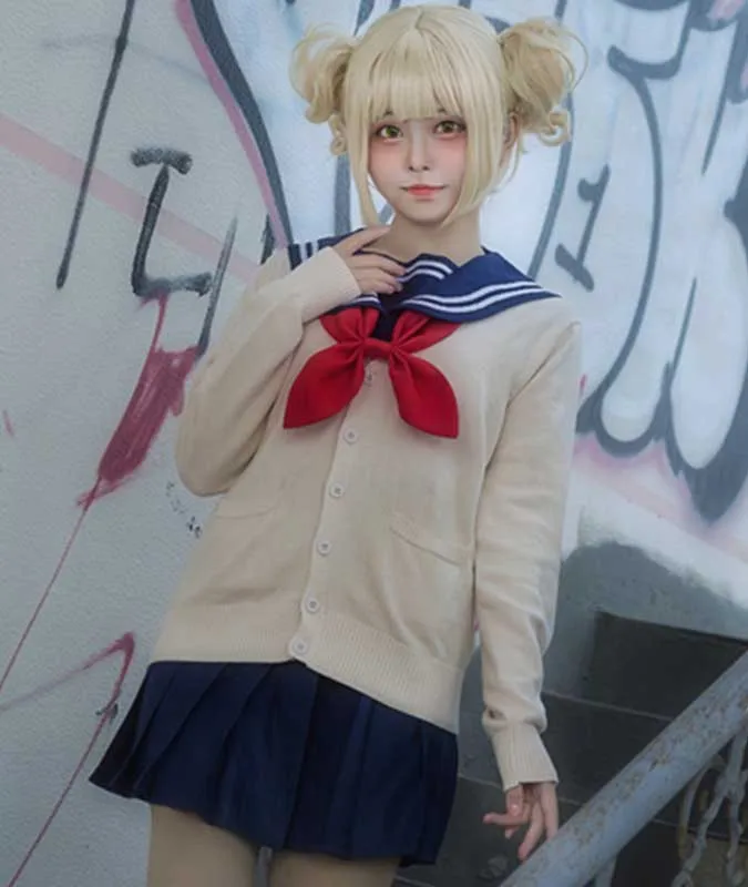 My Hero Academia Himiko Toga Outfit JK Sailor School Uniform Cosplay Costume Custom Made Free Shipping