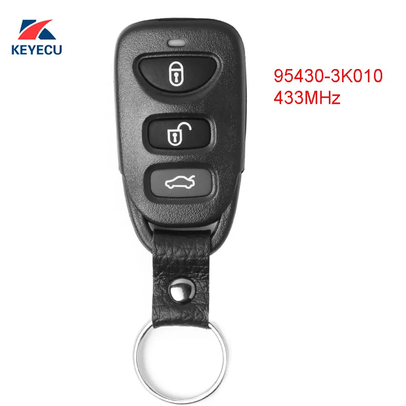 KEYECU Replacement Keyless Entry Remote Control Car Key Fob 433MHz for
