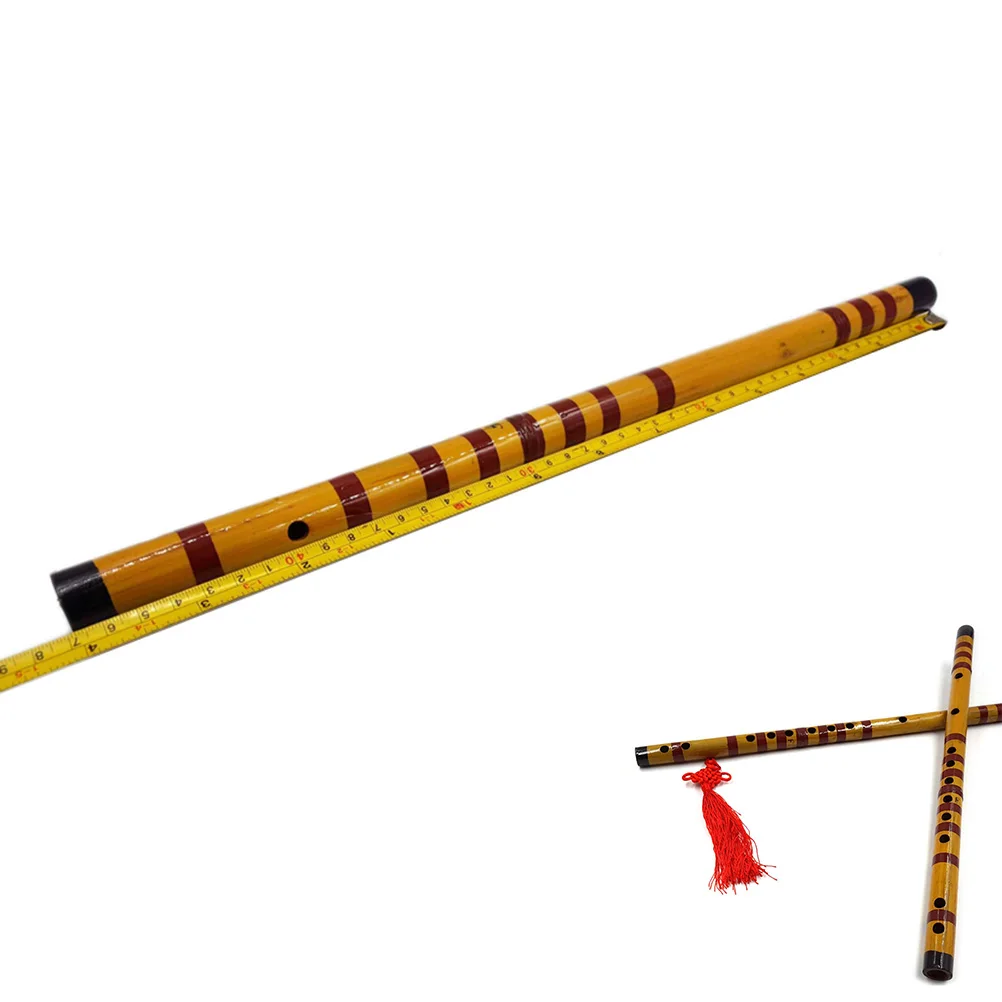 Long Bamboo Student Musical Instrument 7 Hole For Learning