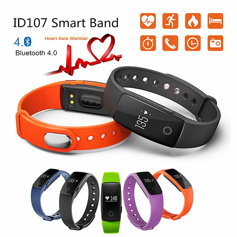 Smart Wristband Fitness Bracelet Activity Tracker Smartband Heart Rate Pulse Monitor Smart Band Step Counter Wristband