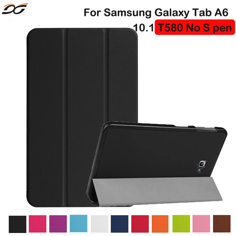 

For Samsung Galaxy Tab A 10.1 without S Pen T580/T585 Case 10.1inch Protective Folding Stand Case Cover for Samsung Tab A6 10.1