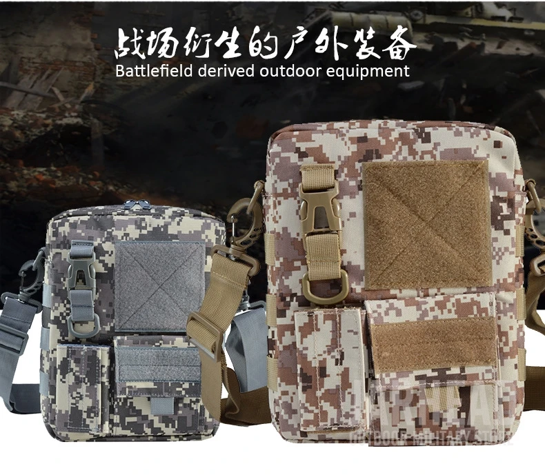 Мужская камуфляжная Водонепроницаемая вертикальная сумка-мессенджер, армейская тактическая сумка на плечо, походная дорожная сумка для путешествий