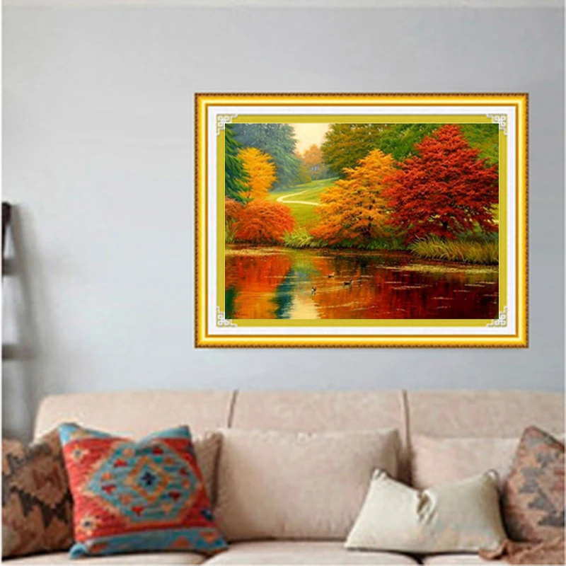 Diamond Embroidery Diy Painting Cross Stitch Kits Mosaic Scenery Full Square CS064 | Дом и сад