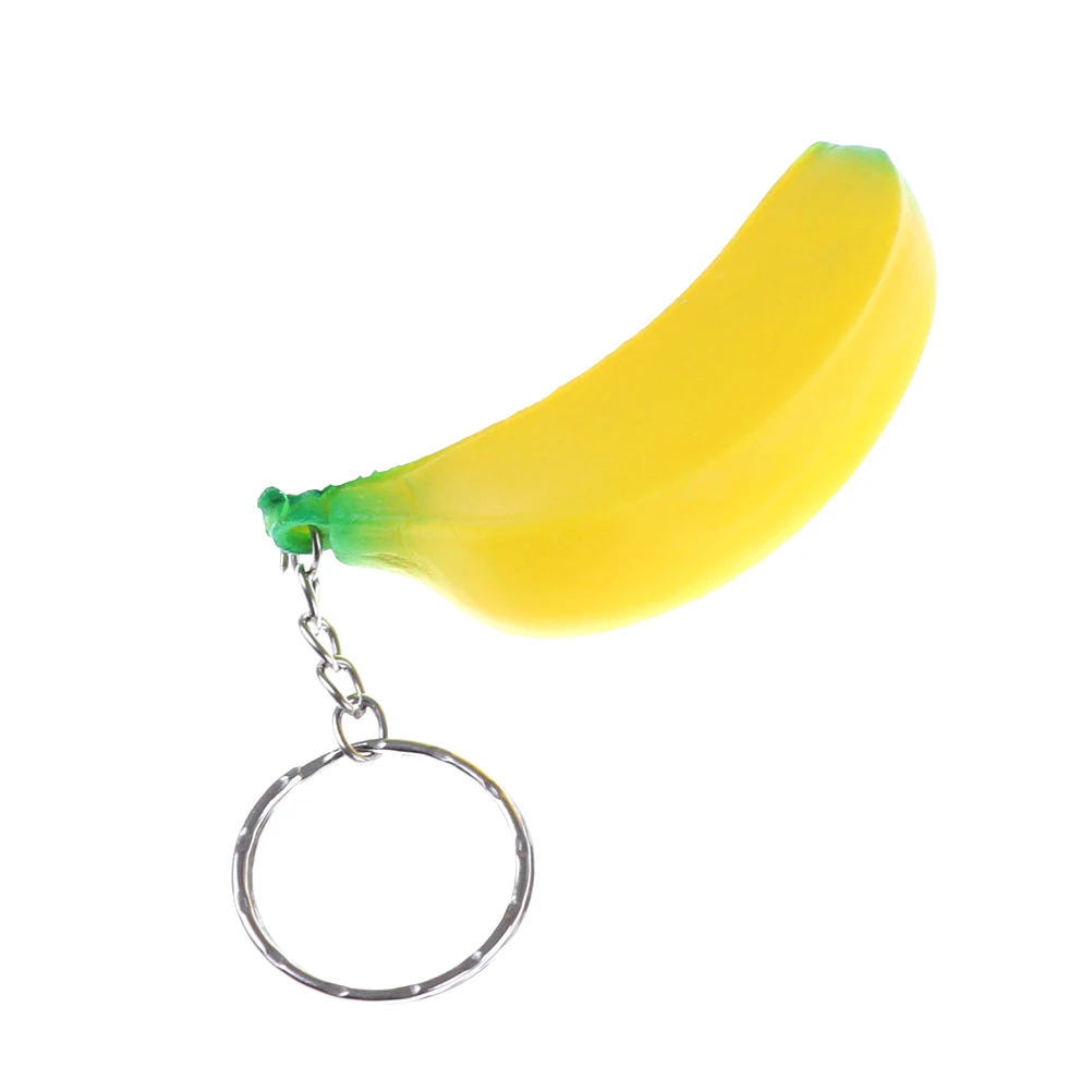 1 шт. медленный банановый Squishy очень медленно принимает начальную форму рост моделирования фруктов телефонные ремни мягкий хлеб с ароматом сливок торта малыш забавная игрушка в подарок для ключей