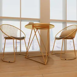 Новый золотой роскошный Европейский металлический обеденный стул кофе стул, диван для отдыха бар барный стул мода мебель для гостиной