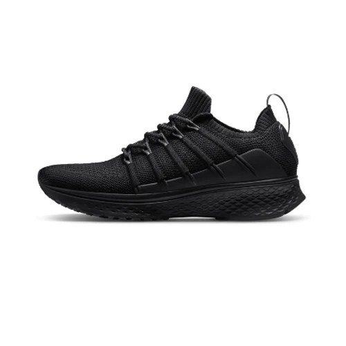 Black EUR46 Оригинальная обувь Xiaomi, кроссовки, 2 спортивные, для бега, дышащие, с замком Fishbone, упругие, вязаные, вамп для мужчин, Спортивная Уличная обувь - Цвет: Black EUR46