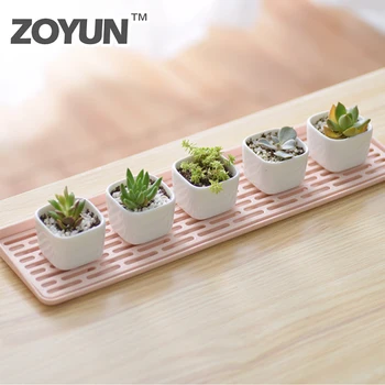 

Mini Plastic Flower Pot Drain Tray Succulent Plant Shelves Indoor Flower Stand Floor Support For Flowers Stand Under The Flower