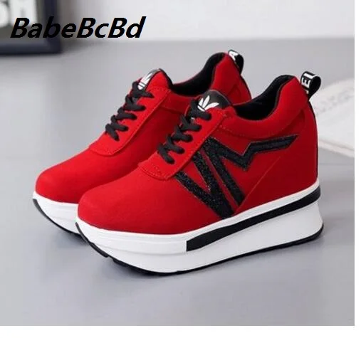 

Spring and autumn period, an increase of single shoe female 2018 autumn muffin top sneaker WOMEN shoes.