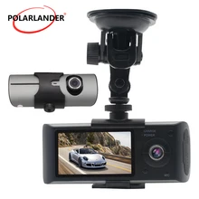 3D G-Sensor 2.7 Inch TFT LCD Cam Video Recorder Dual Lens With GPS Dual Camera X3000 R300 140 Degree Wide Angle Vehicle Car DVR