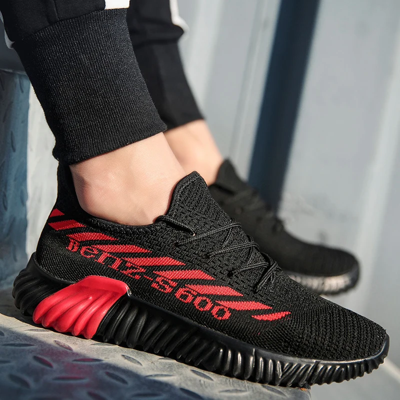 

2019 Air Mesh Sneakers Men Summer 35~45 Fly Couple Weave Casual Shoes Women Lace Up Shoe Man Breathable Flats Hombre 1506