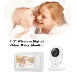 Радиотелефон intercomunicador bebe kamery 4,3 дюймов TFT ЖК дисплей ИК переговорное устройство с режимом ночной съемки Термометры колыбельные VOX baby call