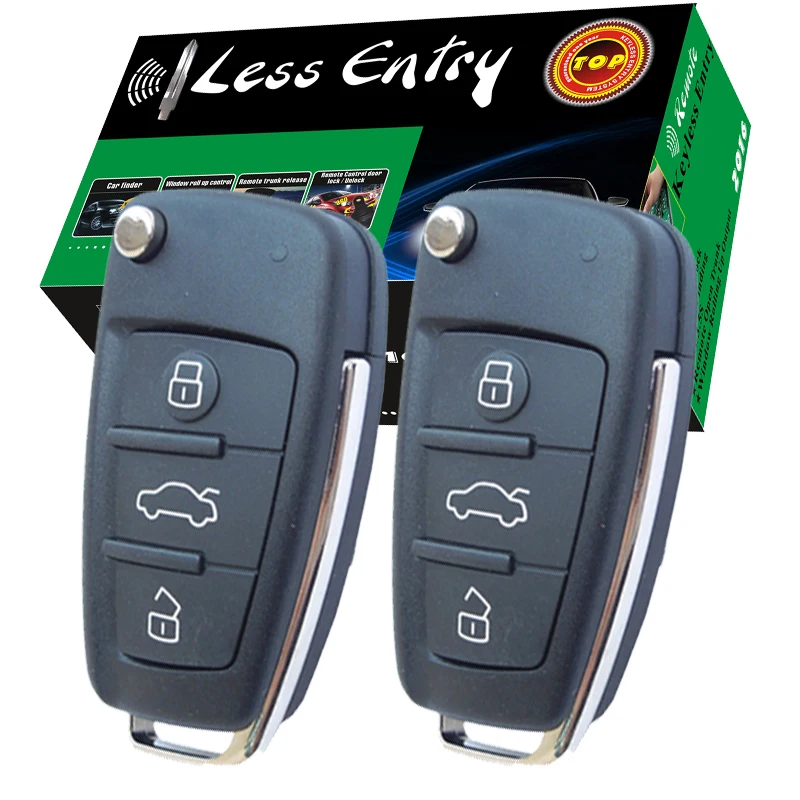 flip key remote keyless entry system remote central lock or unlock car