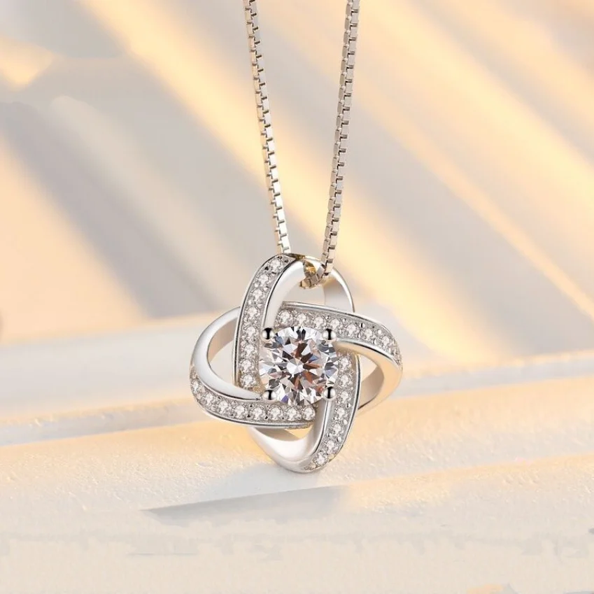 Ожерелье с подвеской Love in my heart из циркониевого горного хрусталя модная короткая