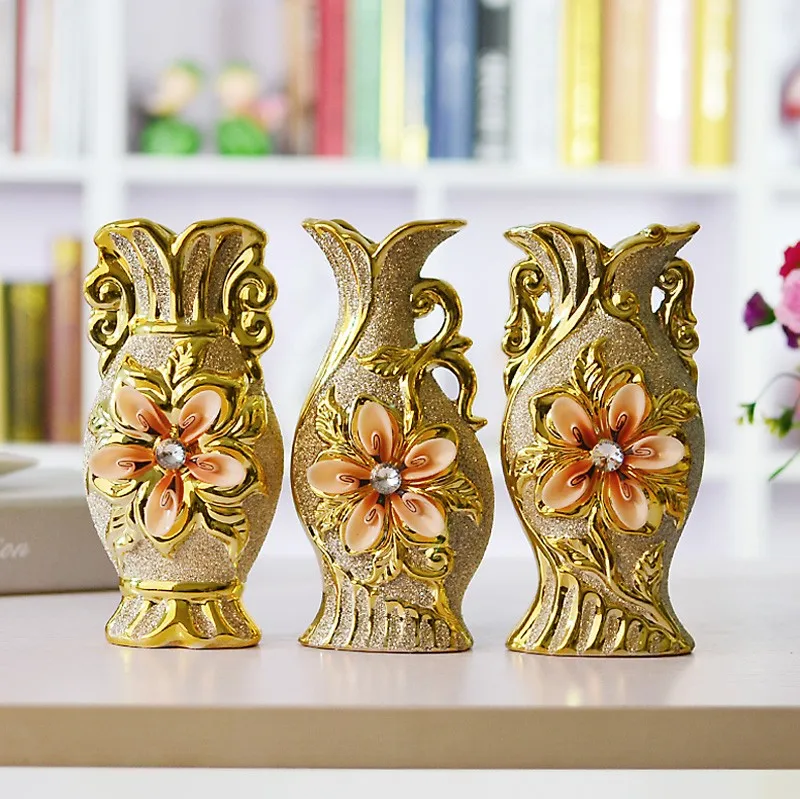 Современные керамические вазы рельеф золота ваза украшения дома гостиная декоративные вазы свадебный подарок ваза аксессуары ремесла