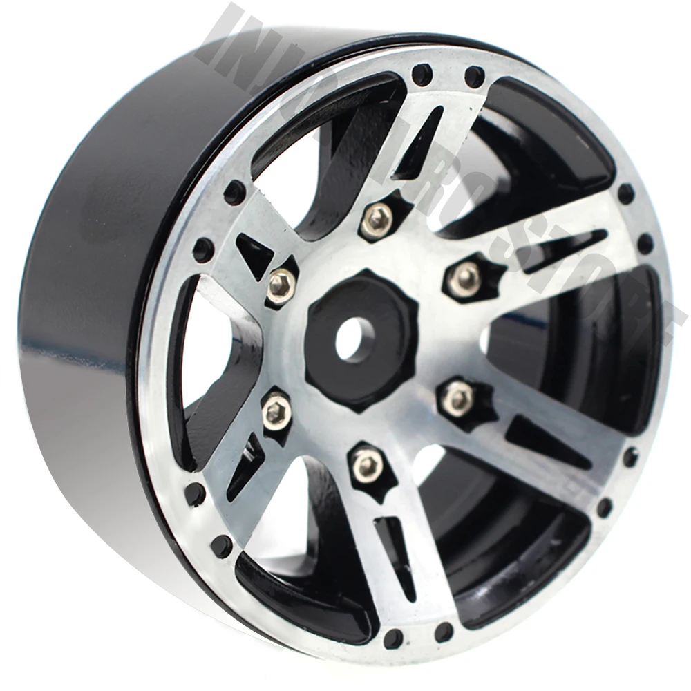 4 x Metal 1.9'' Crawler Beadlock Wheel Rims for 1/10 RC SCX10 CC01 TRX-4 D90 1
