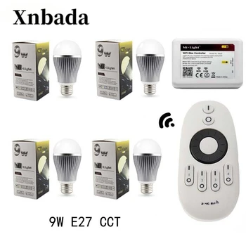 

Mi Light IBX2 RF Remote WIFI Controller + Led Lamp E27 9W CCT(CW/WW) Led bulb+CT Remote Led light Free shipping