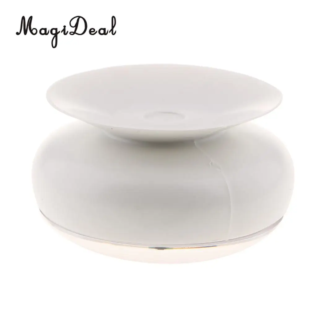 Silicone Waterproof Kitchen Bathroom Bath Shower Clock Suction Cup Wall Clock White