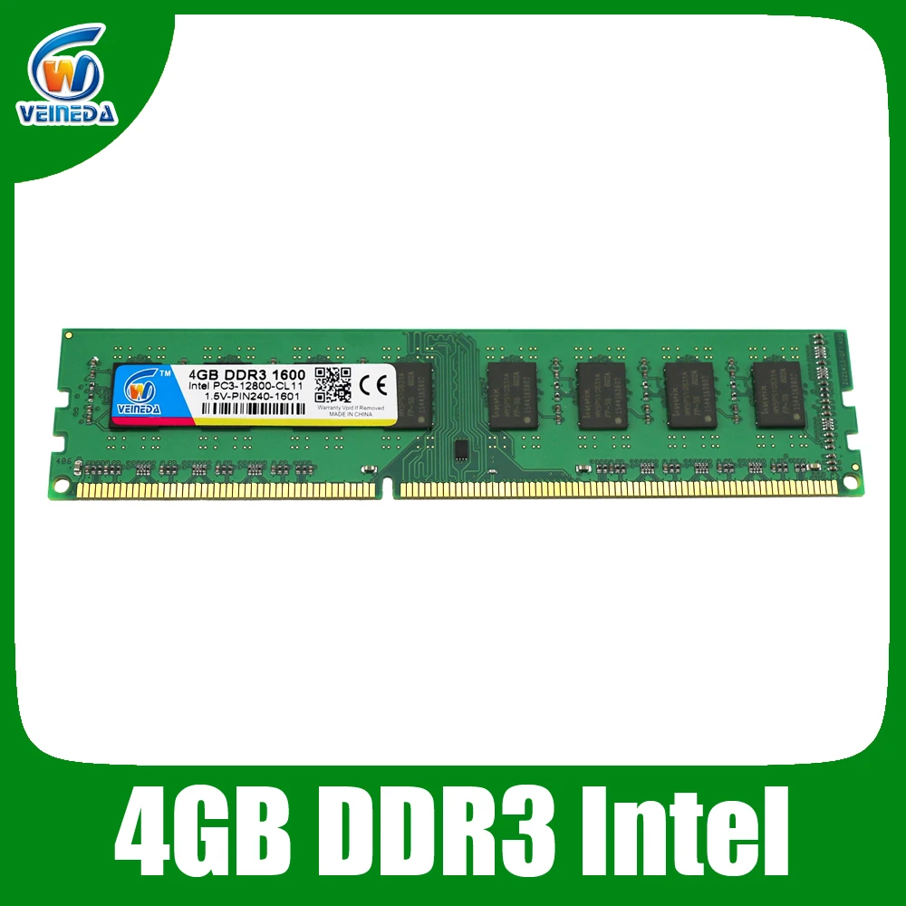 Veineda DDR2 800 мГц/667 мГц 4 ГБ супер Скорость Memoria оперативной памяти pc2 6400 для настольных ПК